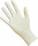 Перчатки смотровые латексные нестерильные опудренные, Bio-Gloves (Био-Главс) р. M (7-8) 1 шт гладкие 2400001225606