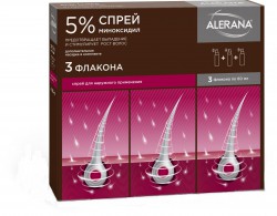 Алерана, спрей д/наружн. прим. 5% 60 мл №3