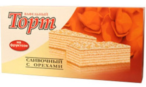 Вафельный торт на фруктозе