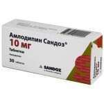 Амлодипин Сандоз, таблетки 10 мг 30 шт